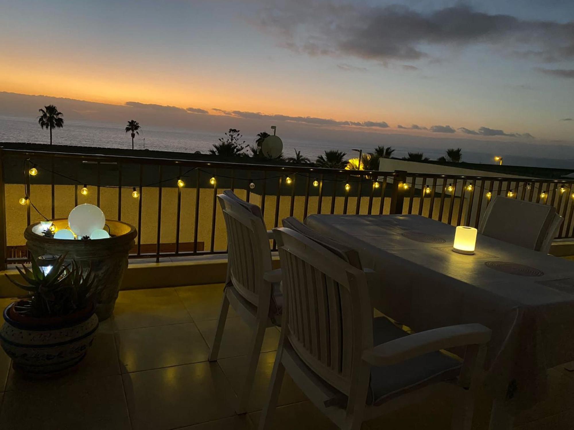 Ocean View Teneriffa Süd, Gigantes, Komplex Tamara, Fewo, 2sz, 2db, Meerblick, Große Sonnenterrasse Apartamento *